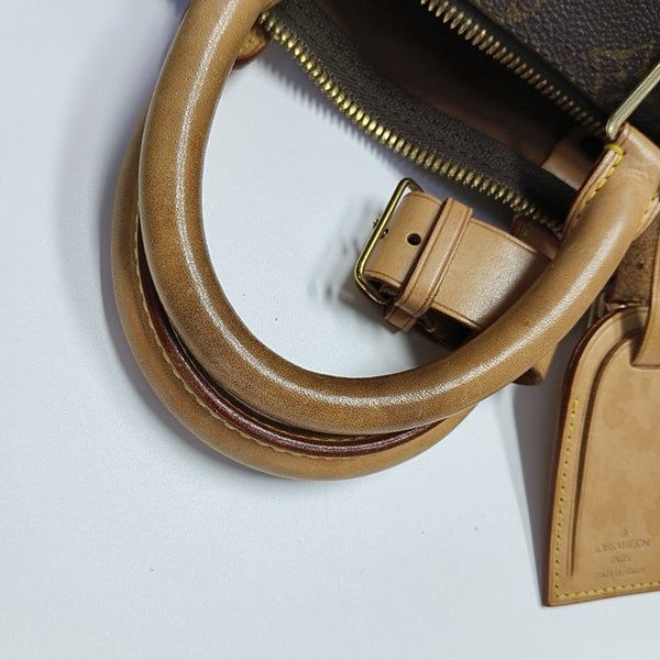 KEEPALL 45 Monogram Coated Canvas Brown