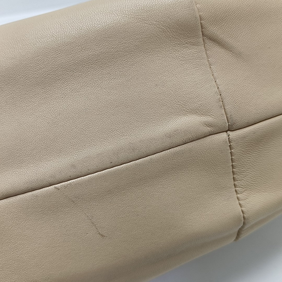 Lambskin Shoulder Bag Beige