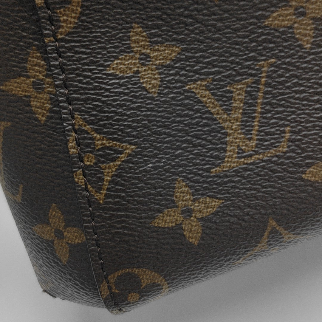 MONTAIGNE BB Monogram Coated Canvas Brown