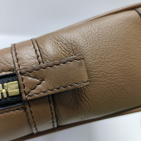 Calfskin Shoulder Bag Brown