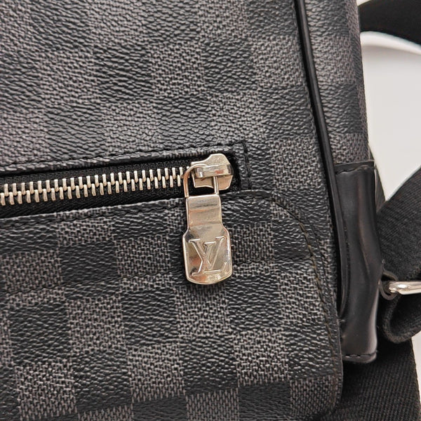 DISTRICT MM Damier Graphite Coated Canvas Gray