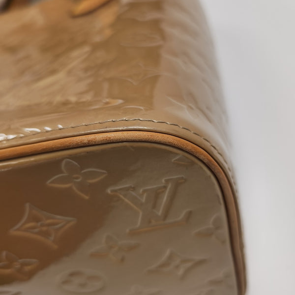HOUSTON Monogram Patent Leather Beige