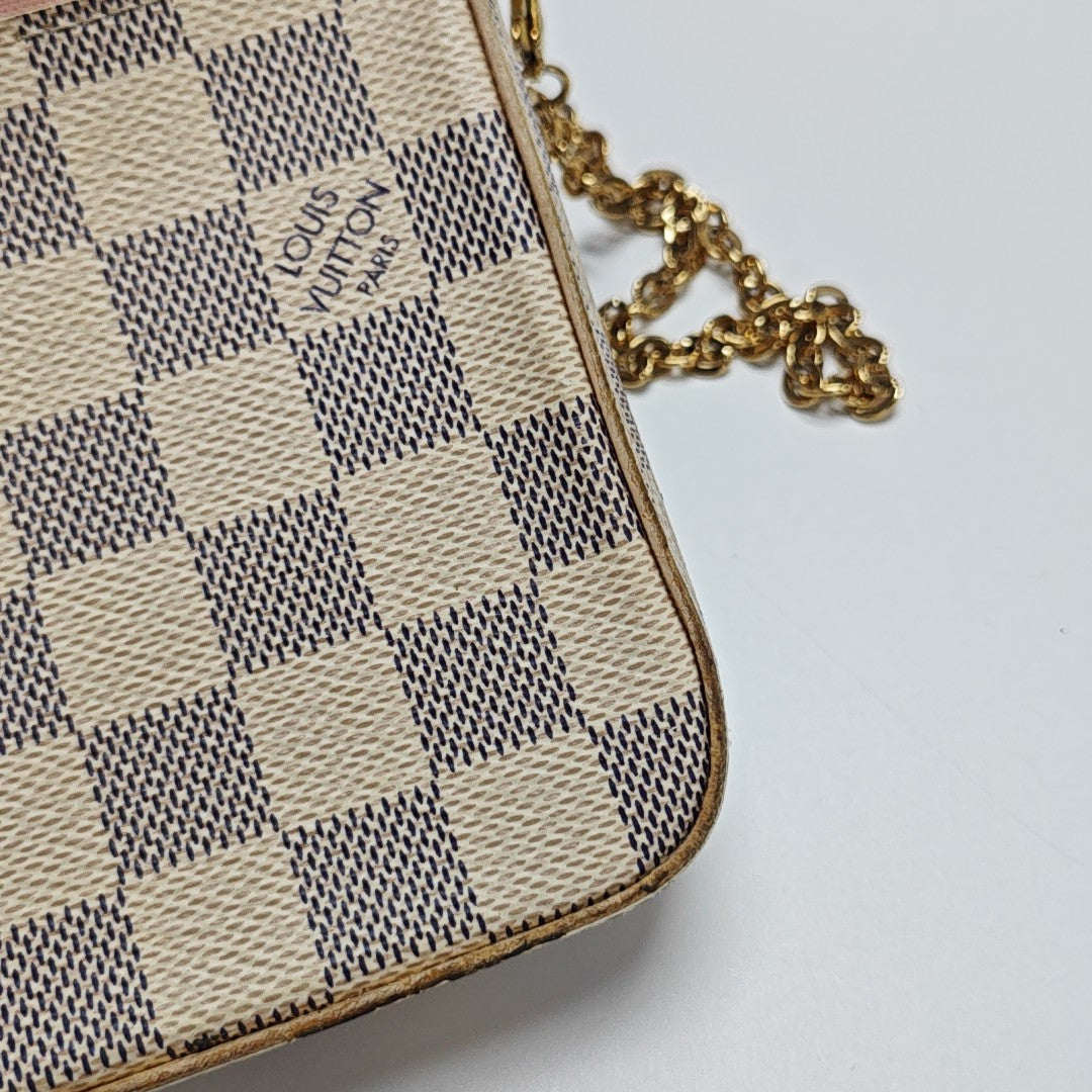 FÉLICIE Damier Azur Coated Canvas White
