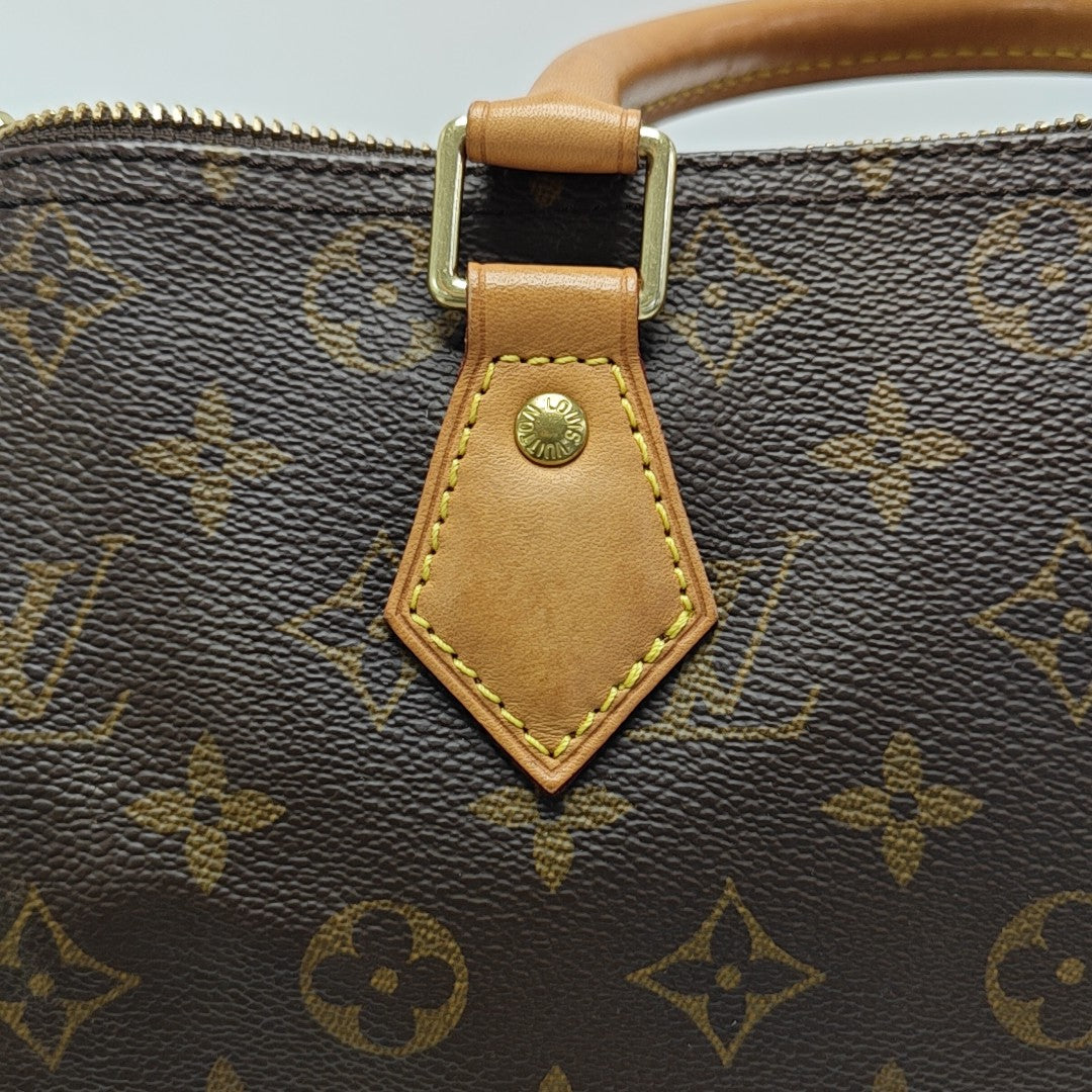 SPEEDY 30 Monogram Coated Canvas Brown
