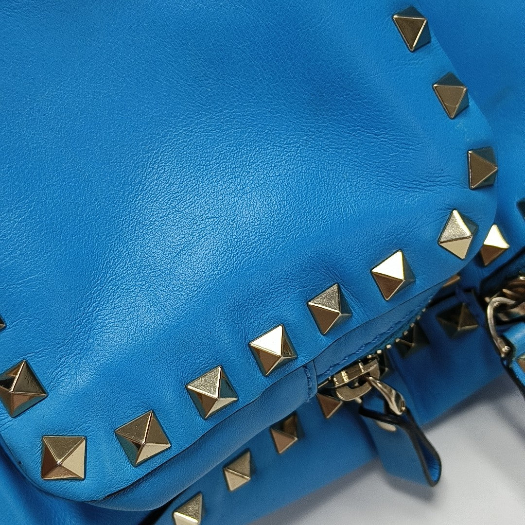 Rockstud Mini Calfskin Blue