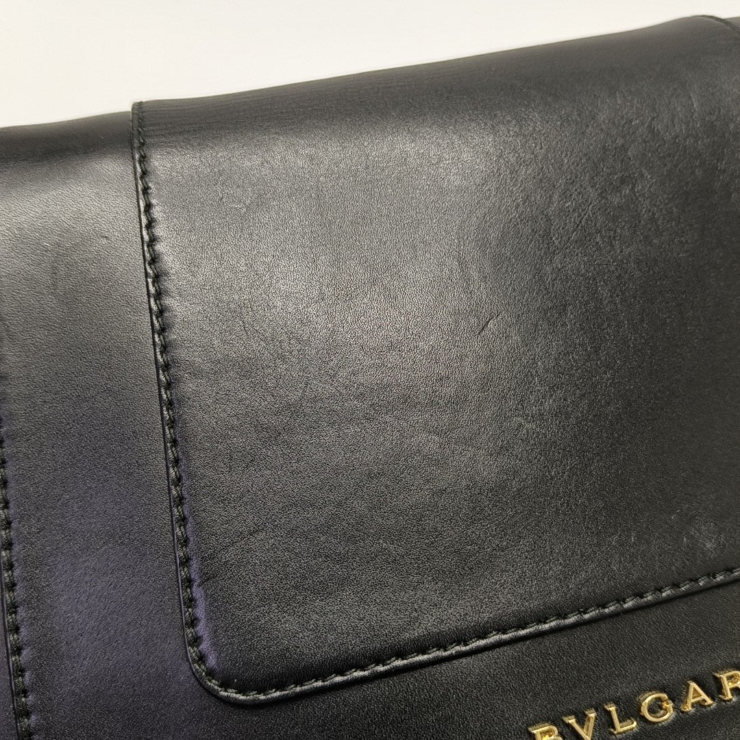 SERPENTI FOREVER Medium Quilted Calfskin Black