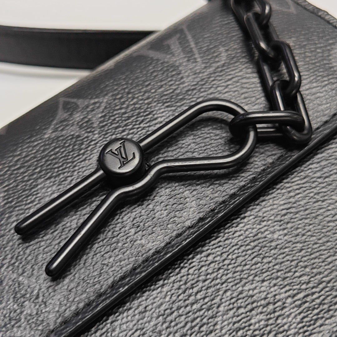 STEAMER Mini Monogram Coated Canvas Black