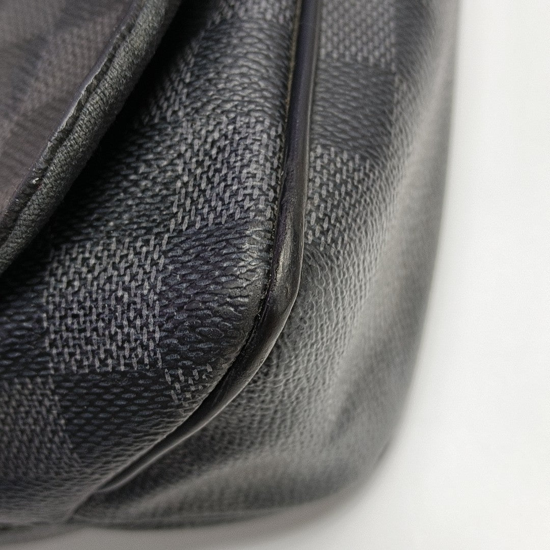 DISTRICT MM Damier Graphite Coated Canvas Gray