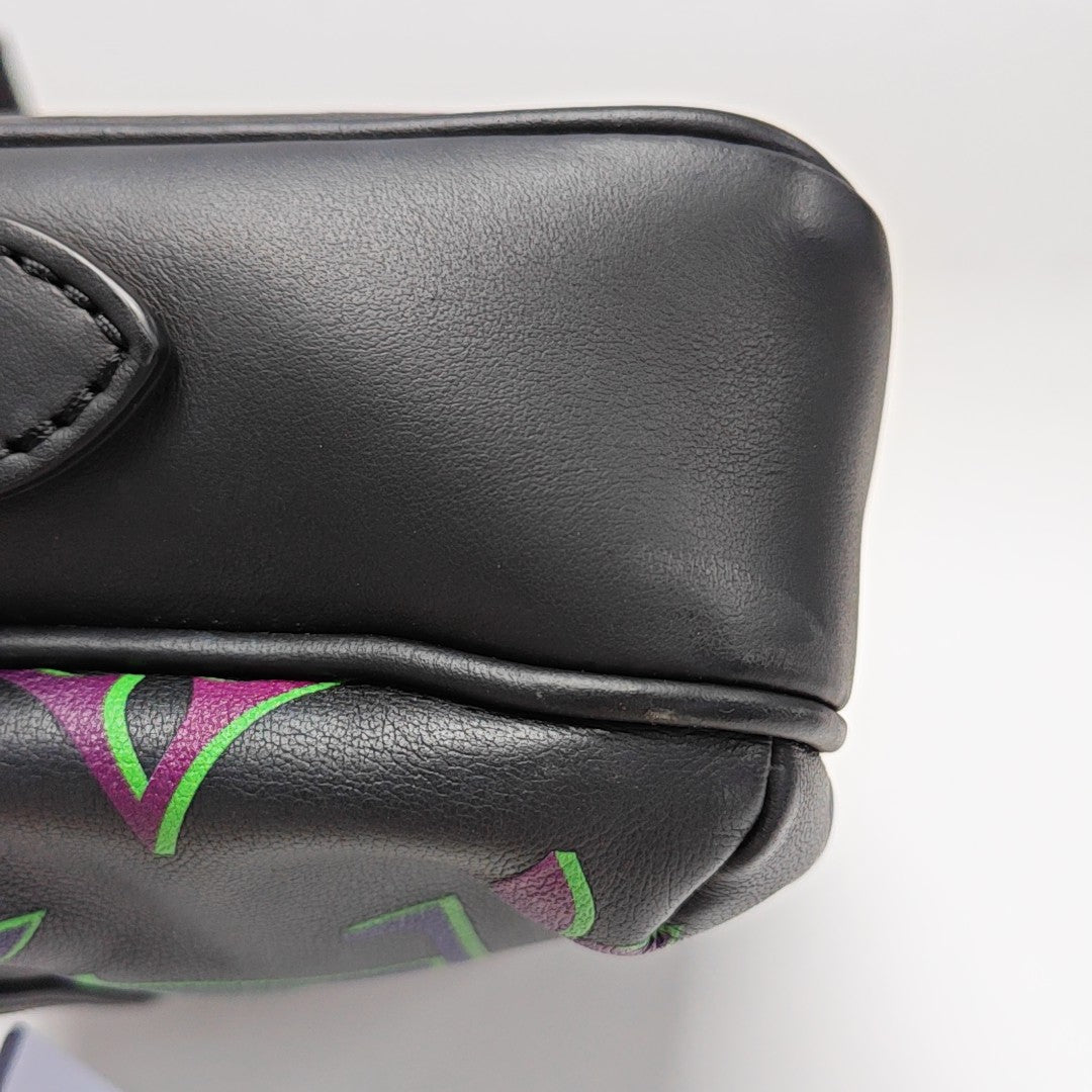 Monogram Calfskin Shoulder Bag PM Black