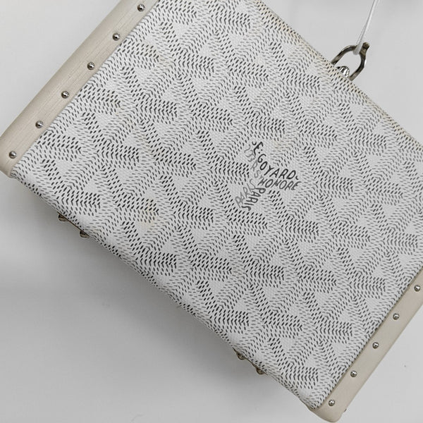 Coated Canvas Shoulder Bag White