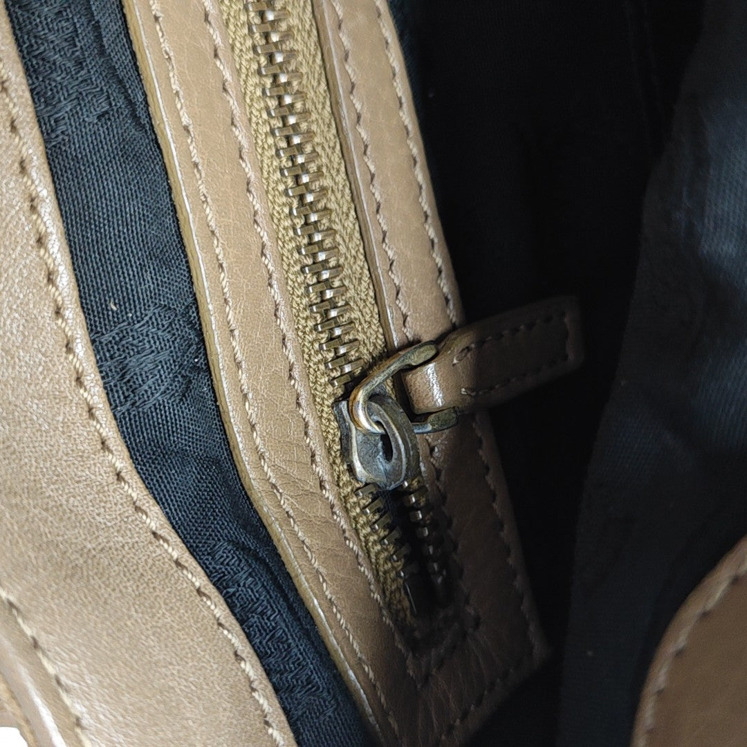 Suede Shoulder Bag Brown