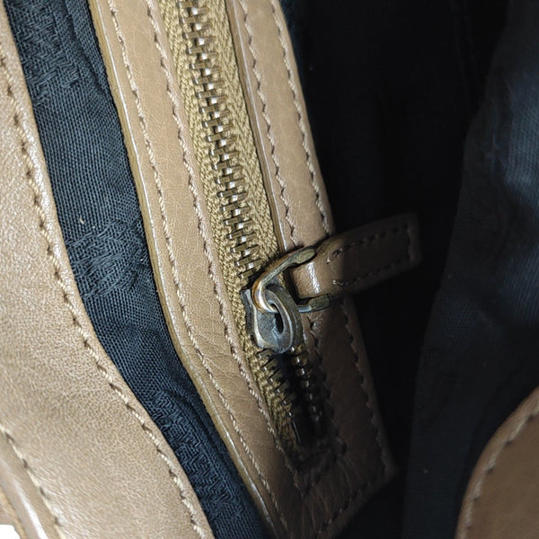 Suede Shoulder Bag Brown