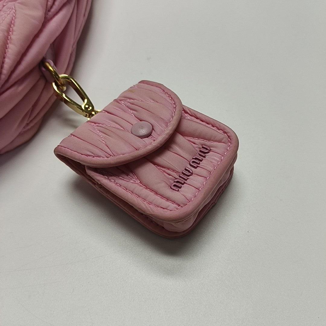 Wander Matelassé Mini Quilted Fabric Pink