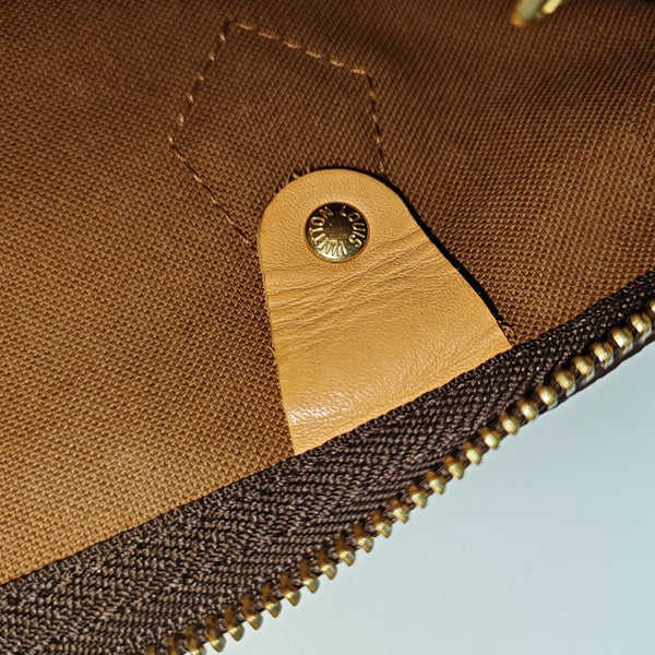 SPEEDY 30 Monogram Coated Canvas Brown