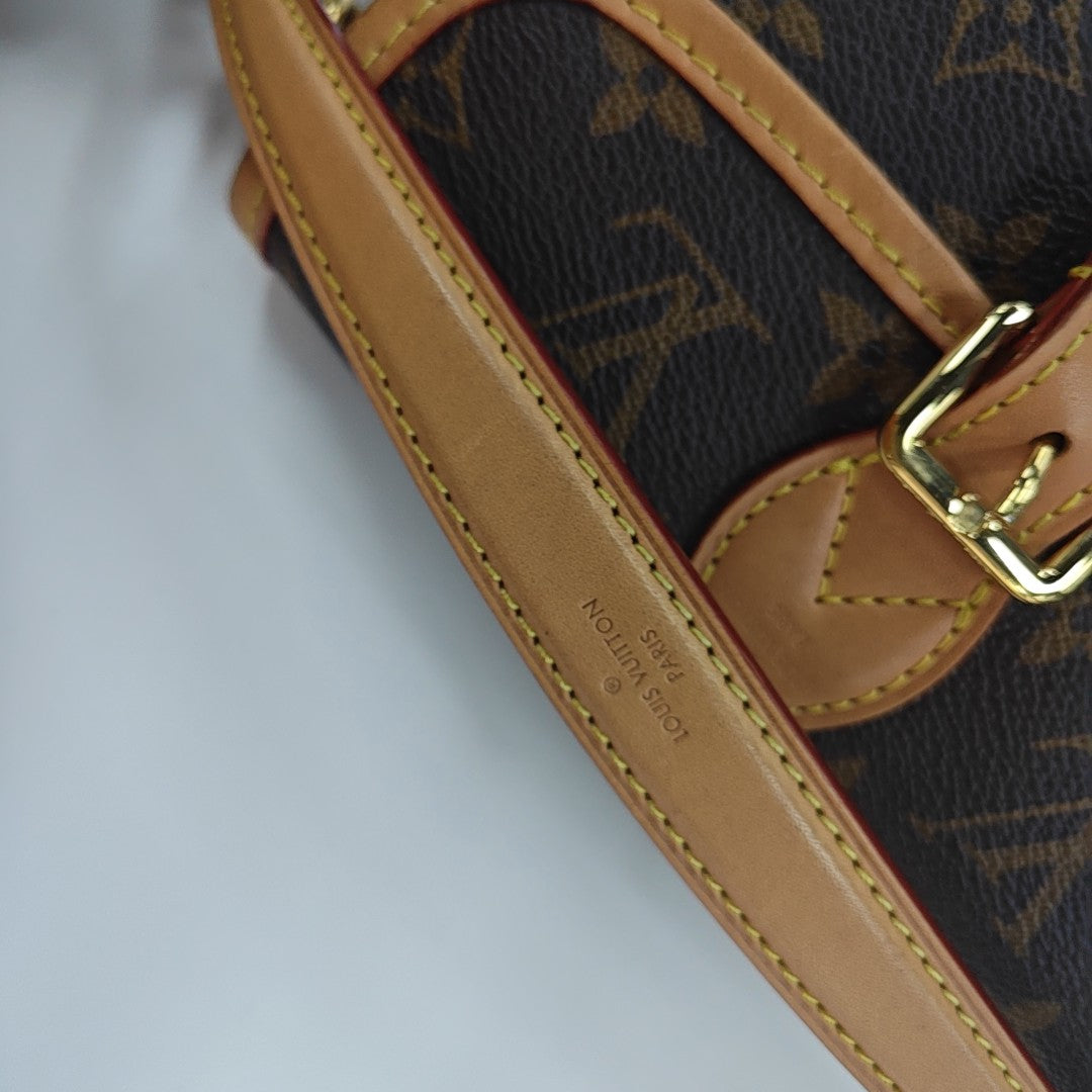 DIANE Nano Monogram Coated Canvas Brown