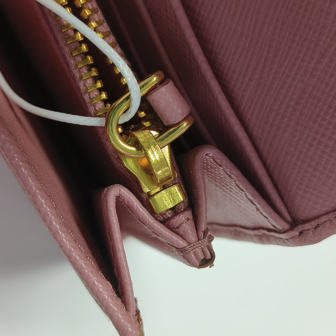 Saffiano Calfskin Wallet Pink