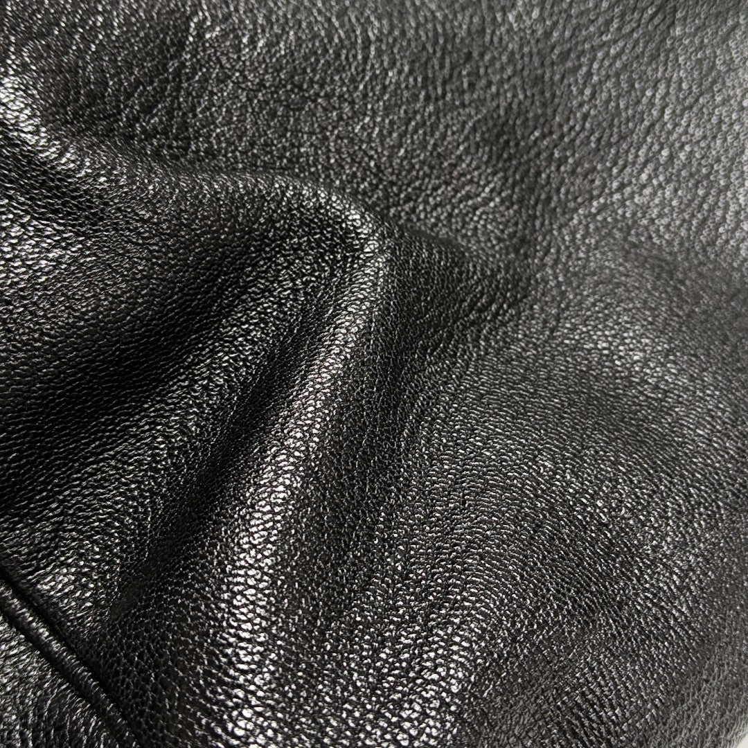 Classic Metallic Edge City Small Lambskin Black