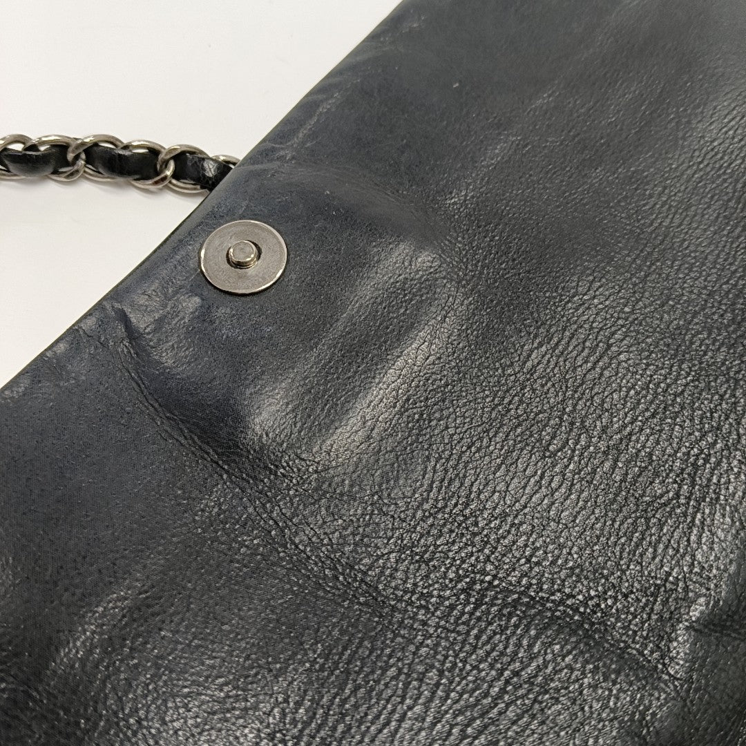 Calfskin Shoulder Bag Black