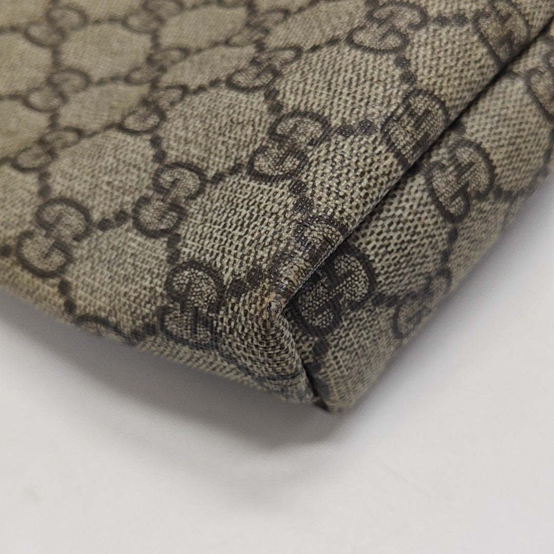 GG Supreme Monogram Coated Canvas Black