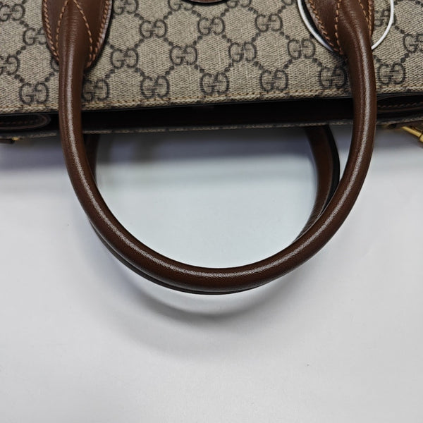 Retro Small Monogram Coated Canvas Brown