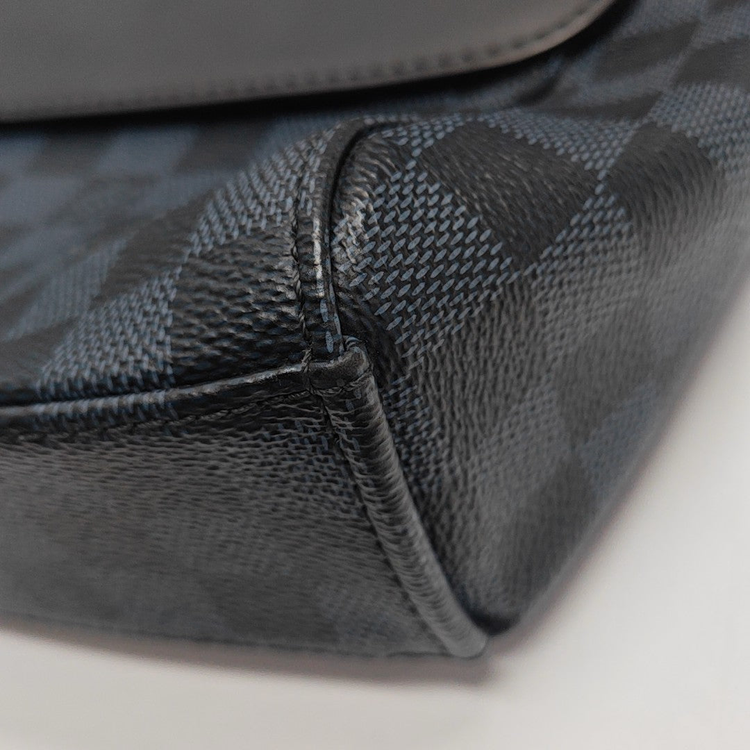 NEWPORT Damier Coated Canvas Blue