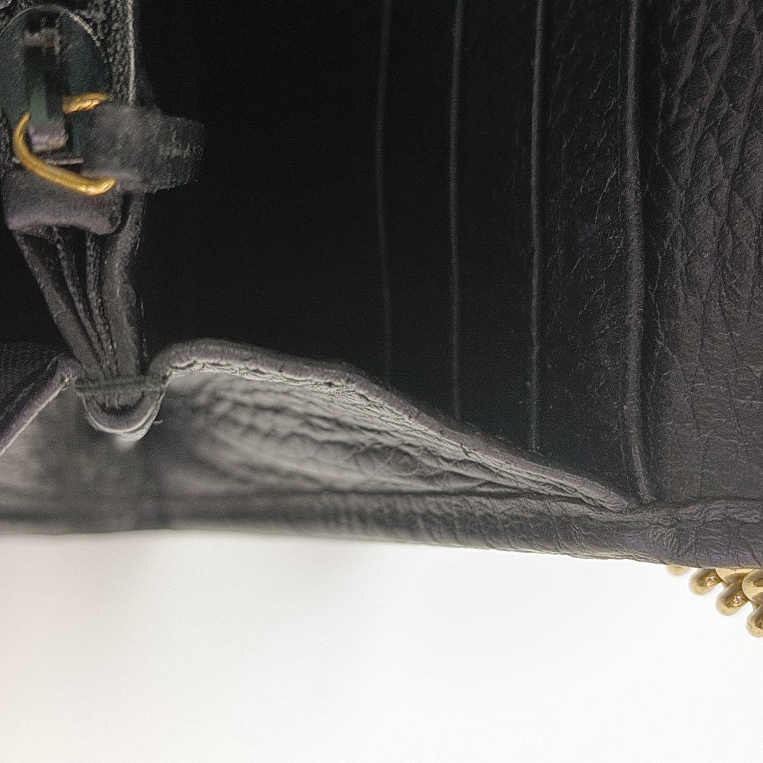GG Marmont Super Mini Calfskin Black