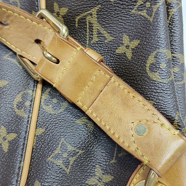 GALLIERA PM Monogram Coated Canvas Brown