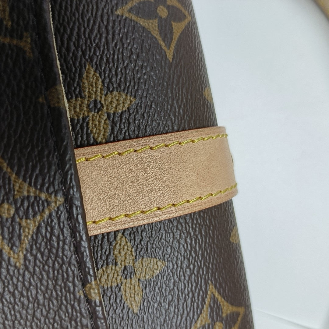 SAUMUR BB Monogram Coated Canvas Brown