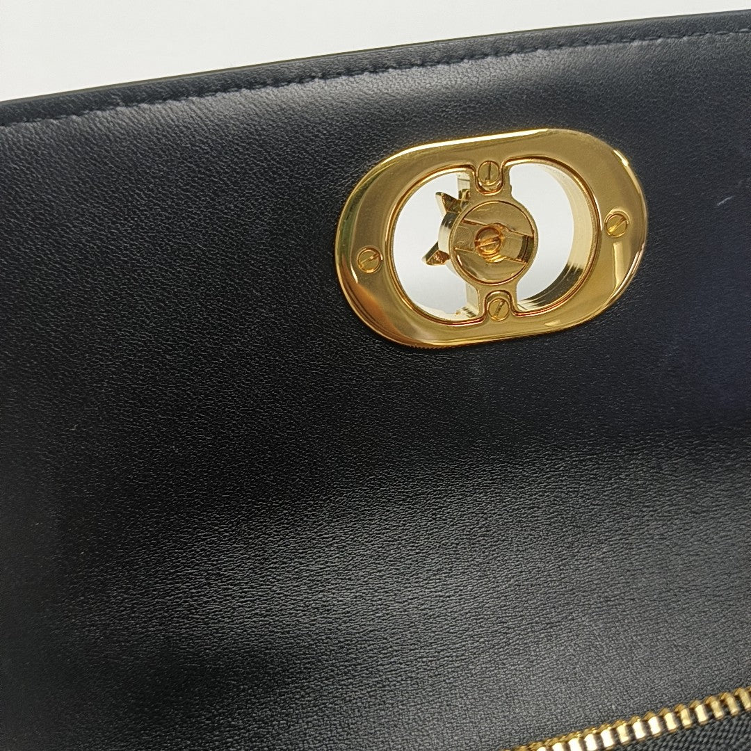 Miss Caro Mini Cannage Lambskin Black