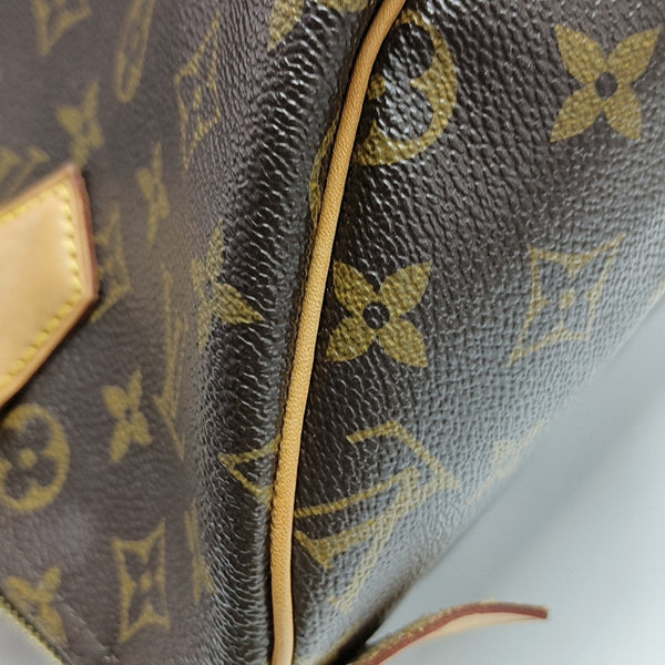 SPEEDY 30 Lona revestida Monogram marrón