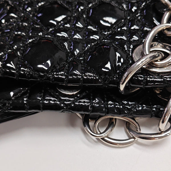 Dior Soft Cannage Patent Leather Black