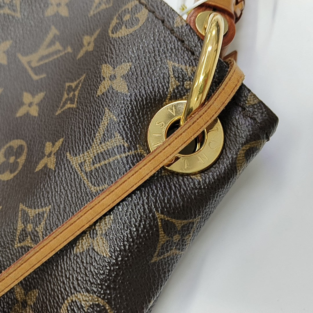 ARTSY MM Monogram Coated Canvas Brown