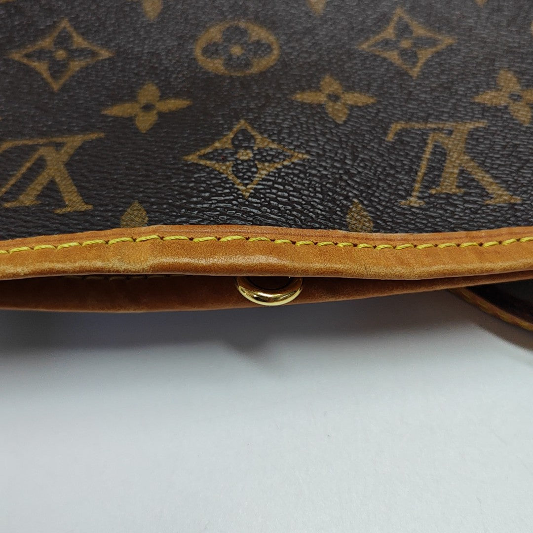 NEVERFULL MM Monogram Coated Canvas Brown