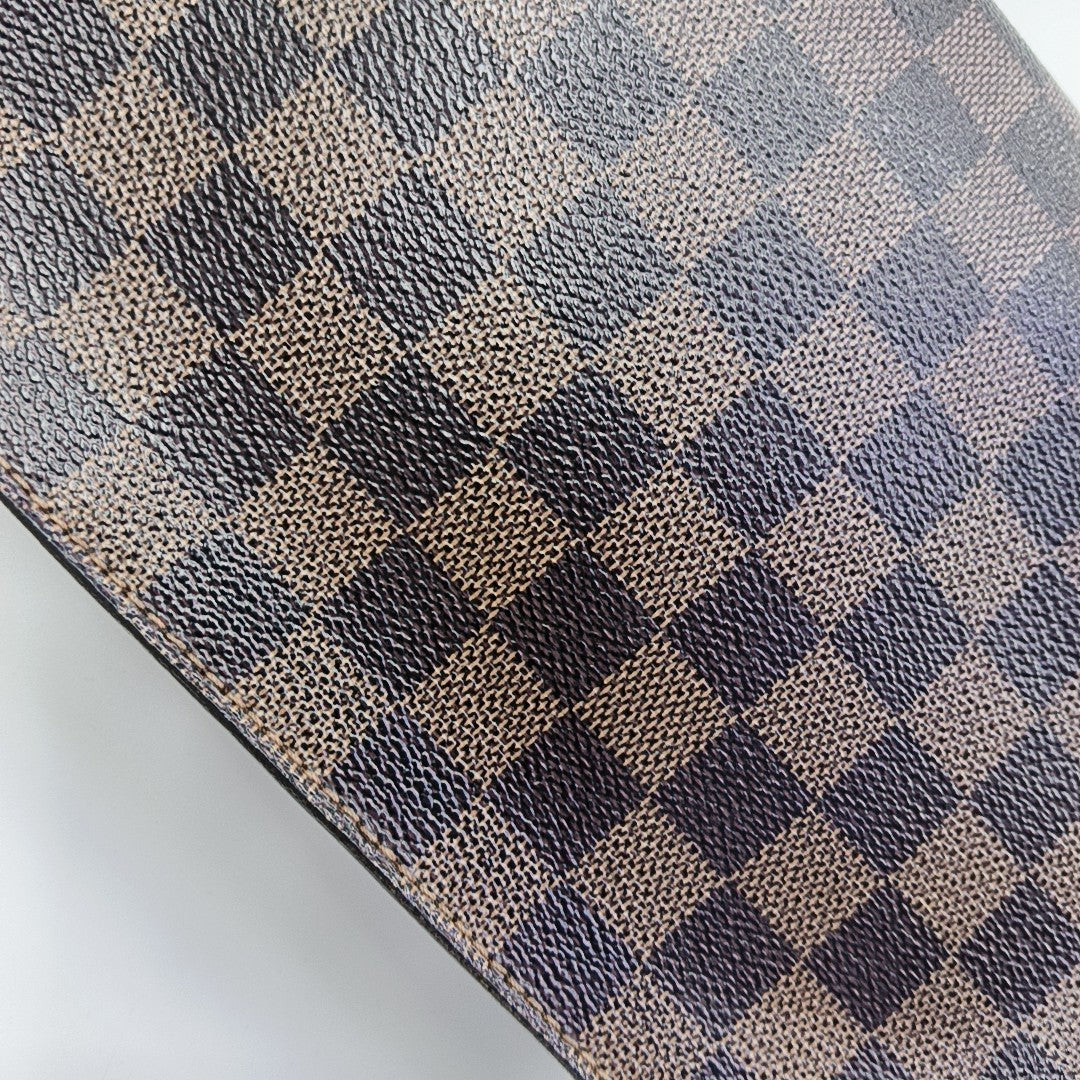 SAINT LOUIS Damier Ebene Coated Canvas Brown