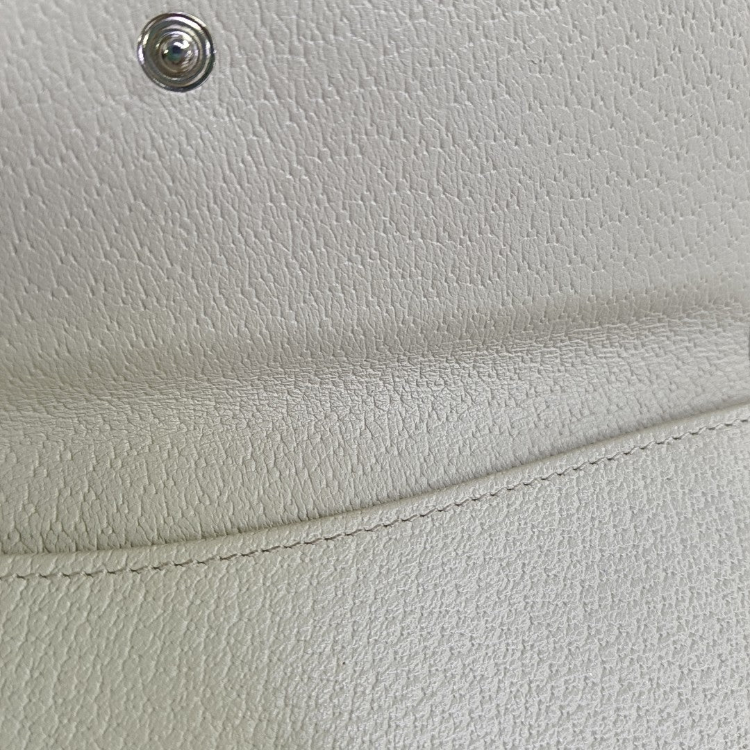 Blondie Calfskin White Wallet