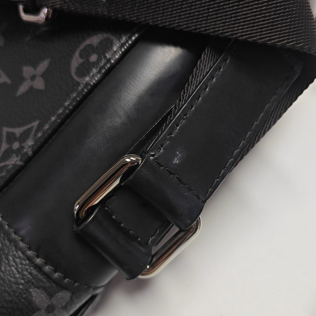 VOYAGER PM Monogram Coated Canvas Black