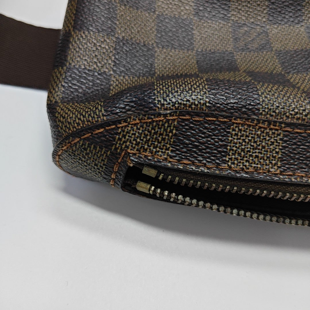 GÉRONIMOS Damier Ebene Coated Canvas Brown