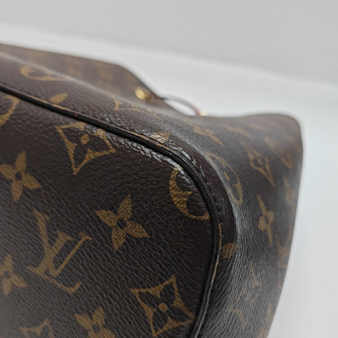NÉONOÉ MM Monogram Coated Canvas Brown