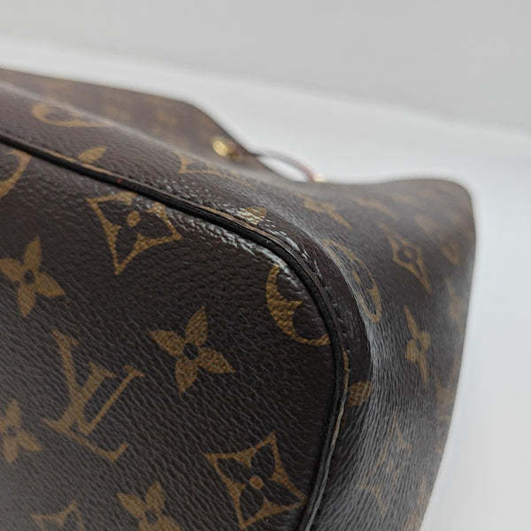 NÉONOÉ MM Monogram Coated Canvas Brown