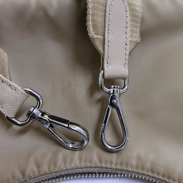 Authenticated pre-owned  Re-Edition2005 Nylon Beige - Crossbody Bag at Looply