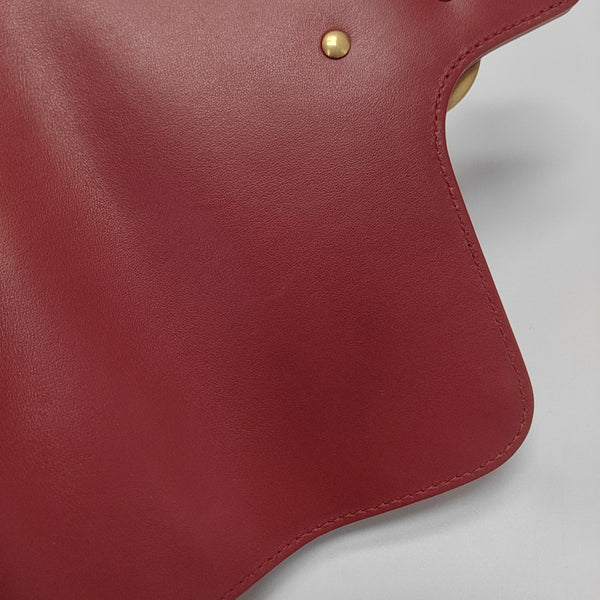 GG Marmont Small Quilted Calfskin Red