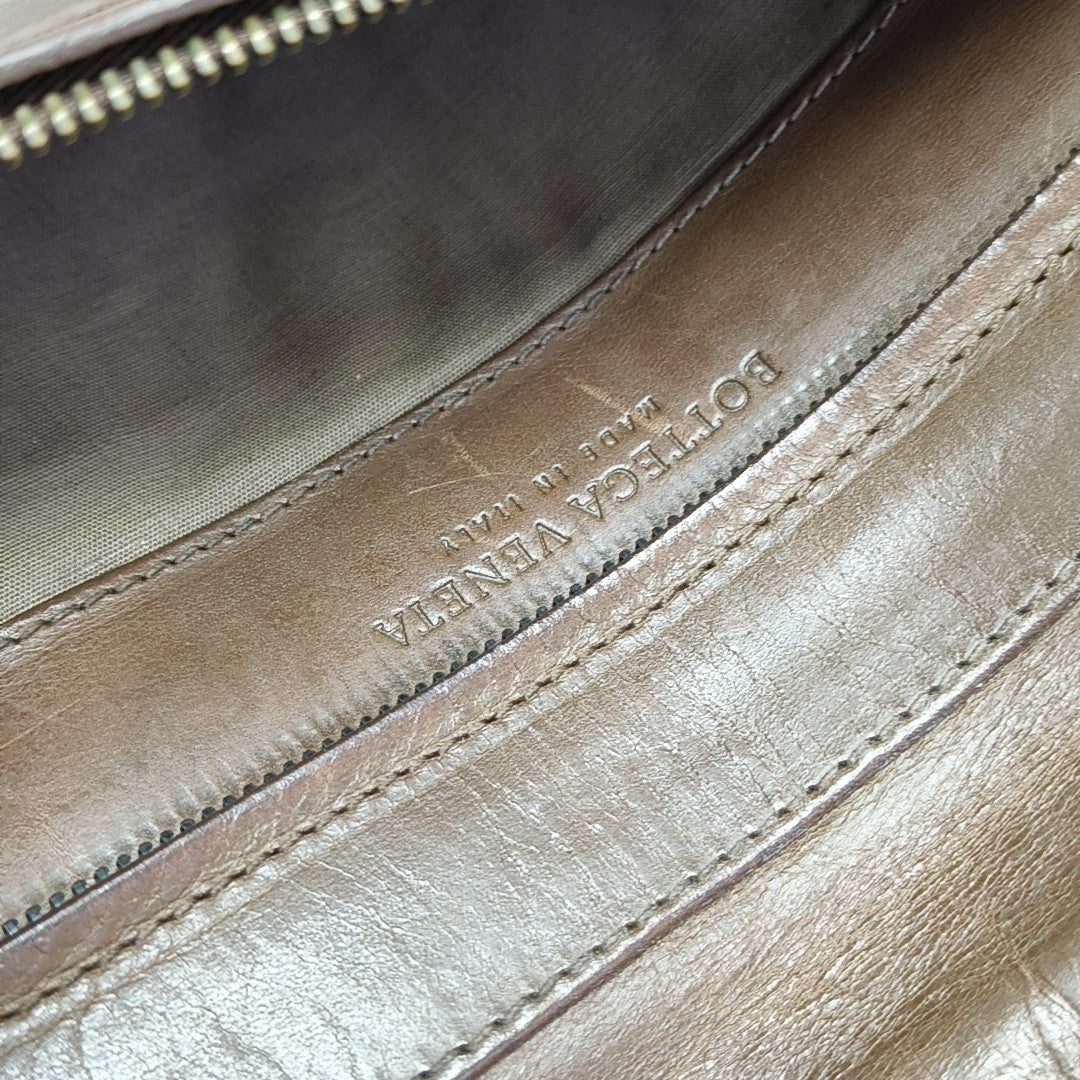 Calfskin Clutch Brown