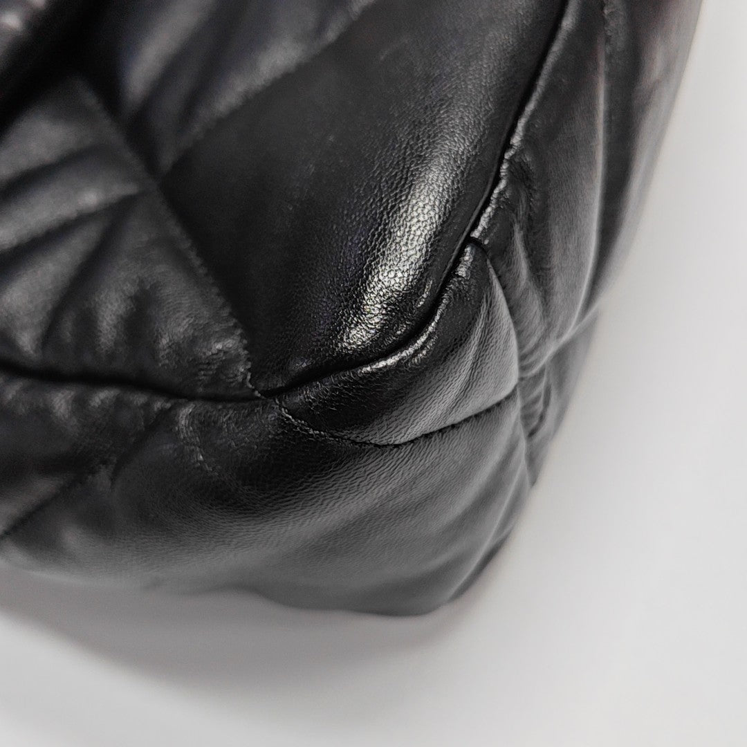 CHANEL 19 Large Quilted Lambskin Black