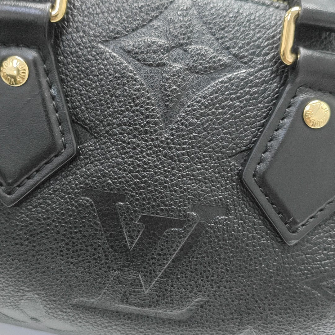 SPEEDY 20 Monogram Calfskin Black