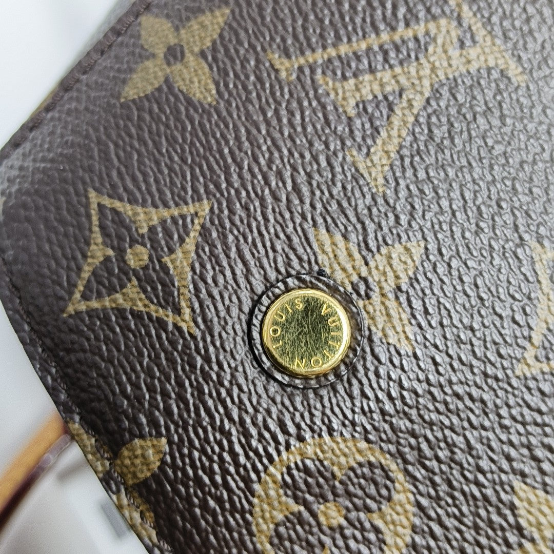 MONTAIGNE BB Monogram Coated Canvas Brown