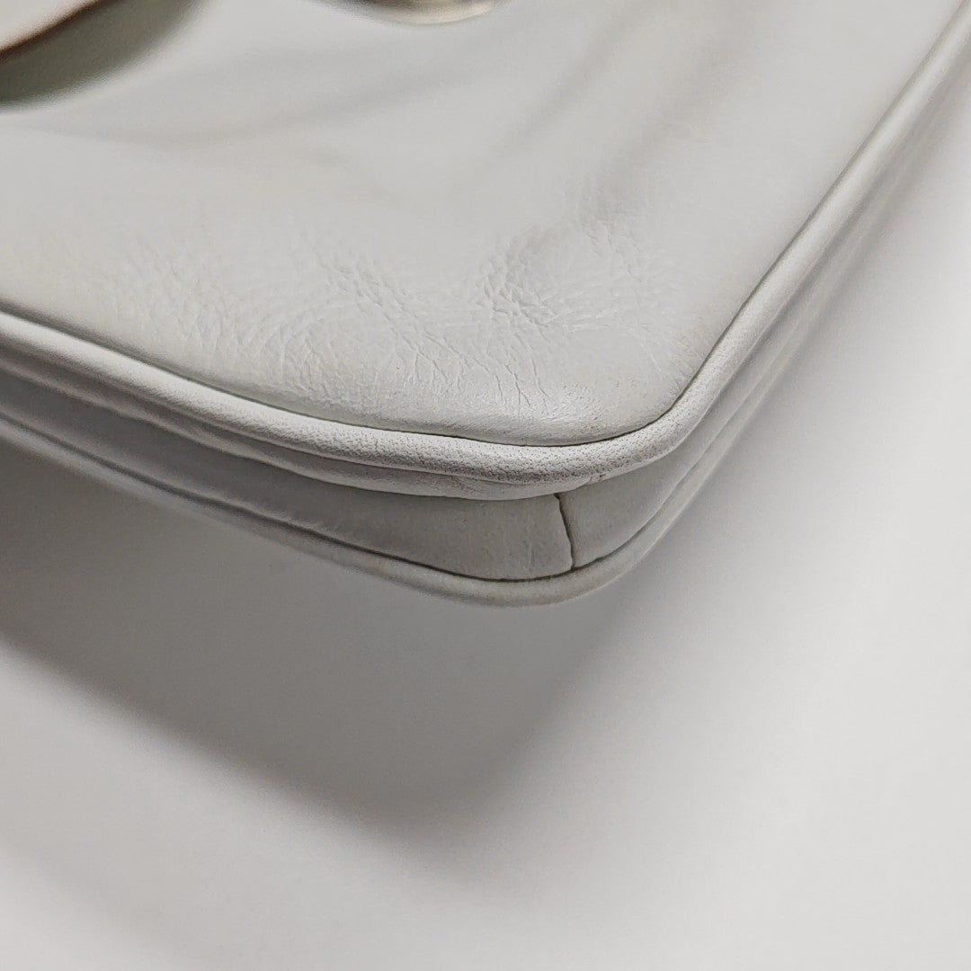 Calfskin Shoulder Bag White
