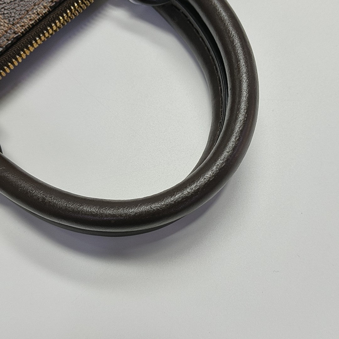 ALMA BB Damier Ebene Coated Canvas Brown