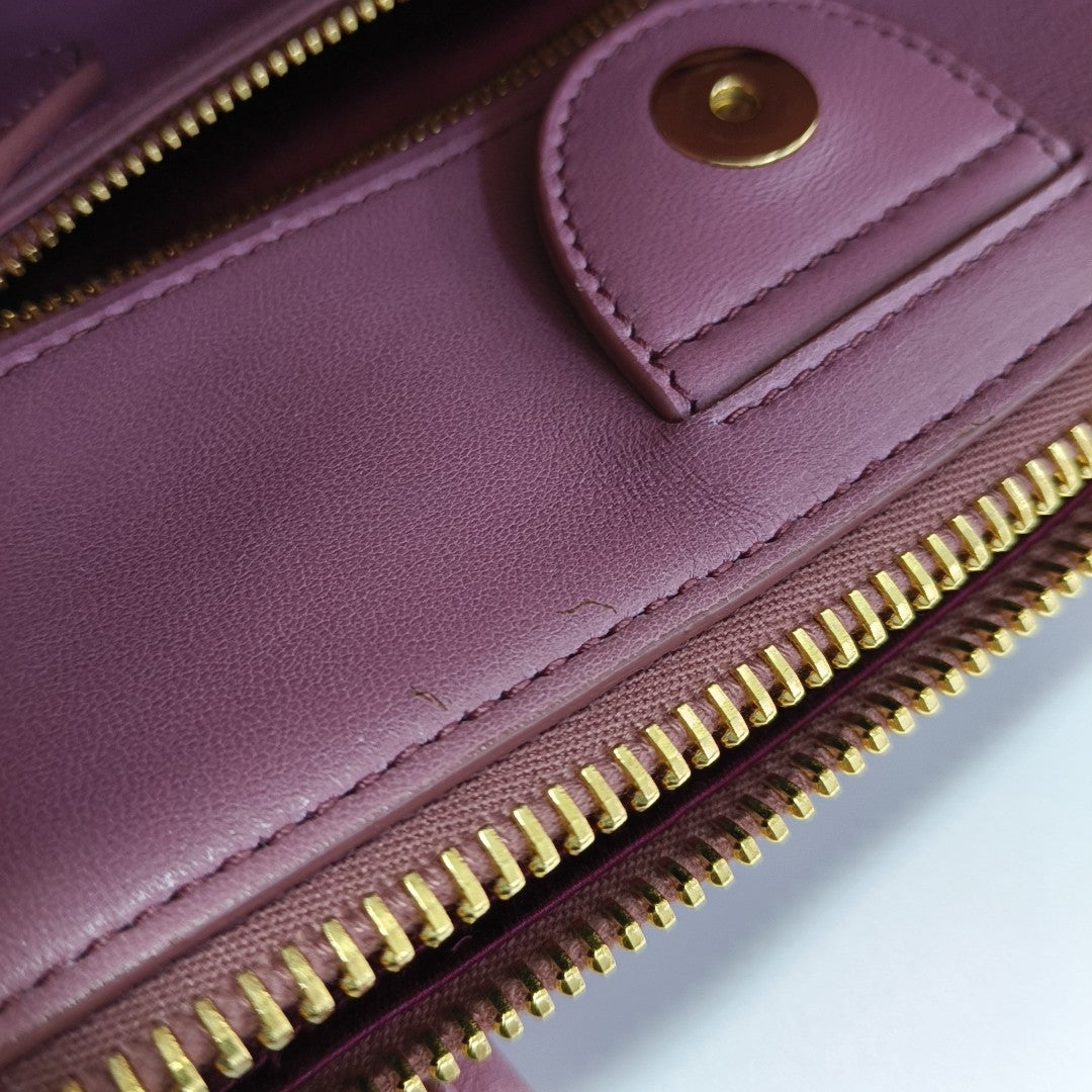 Quilted Lambskin Shoulder Bag Beige
