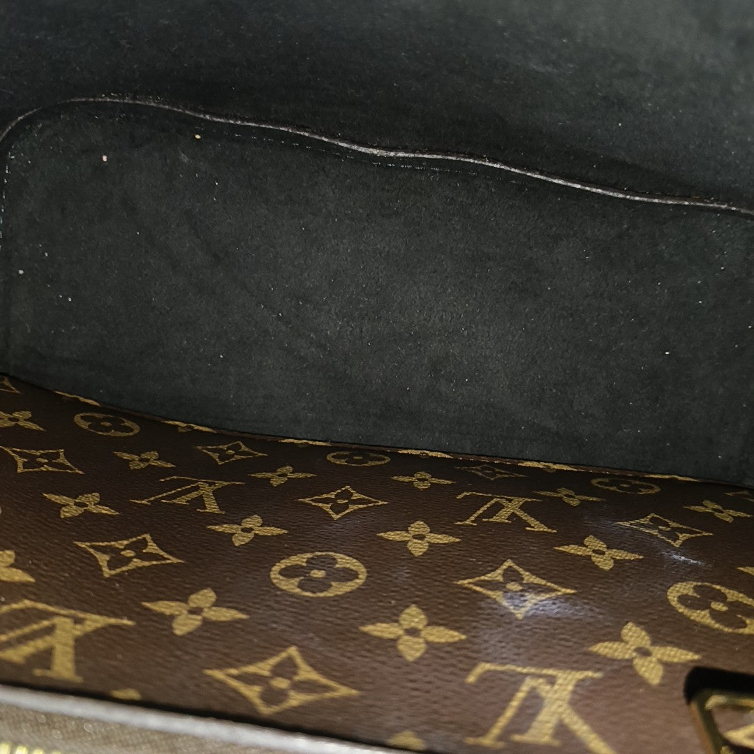 NÉONOÉ MM Monogram Coated Canvas Brown
