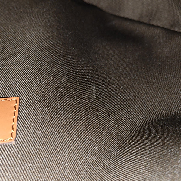 LOOP HOBO Monogram Coated Canvas Brown